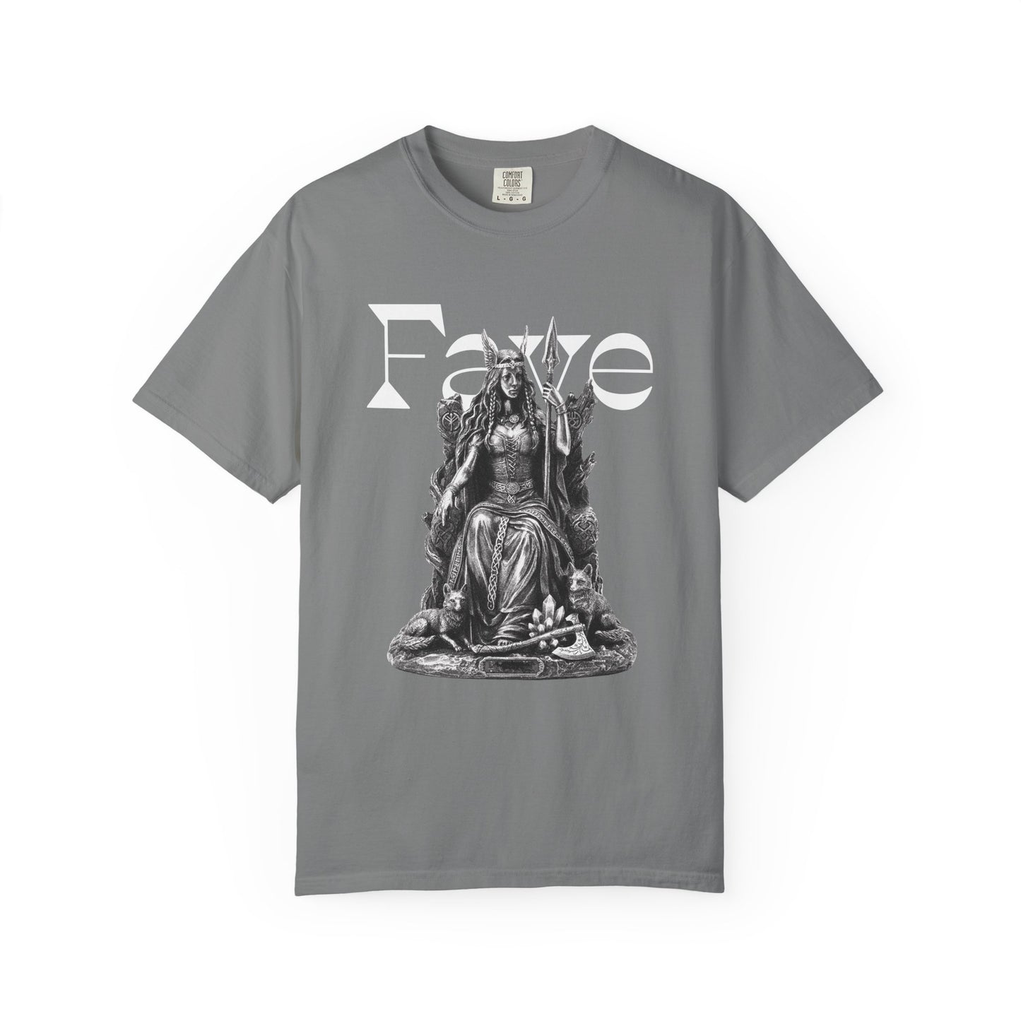 Norse goddess shirt front print reading Death was supposed to be the end

