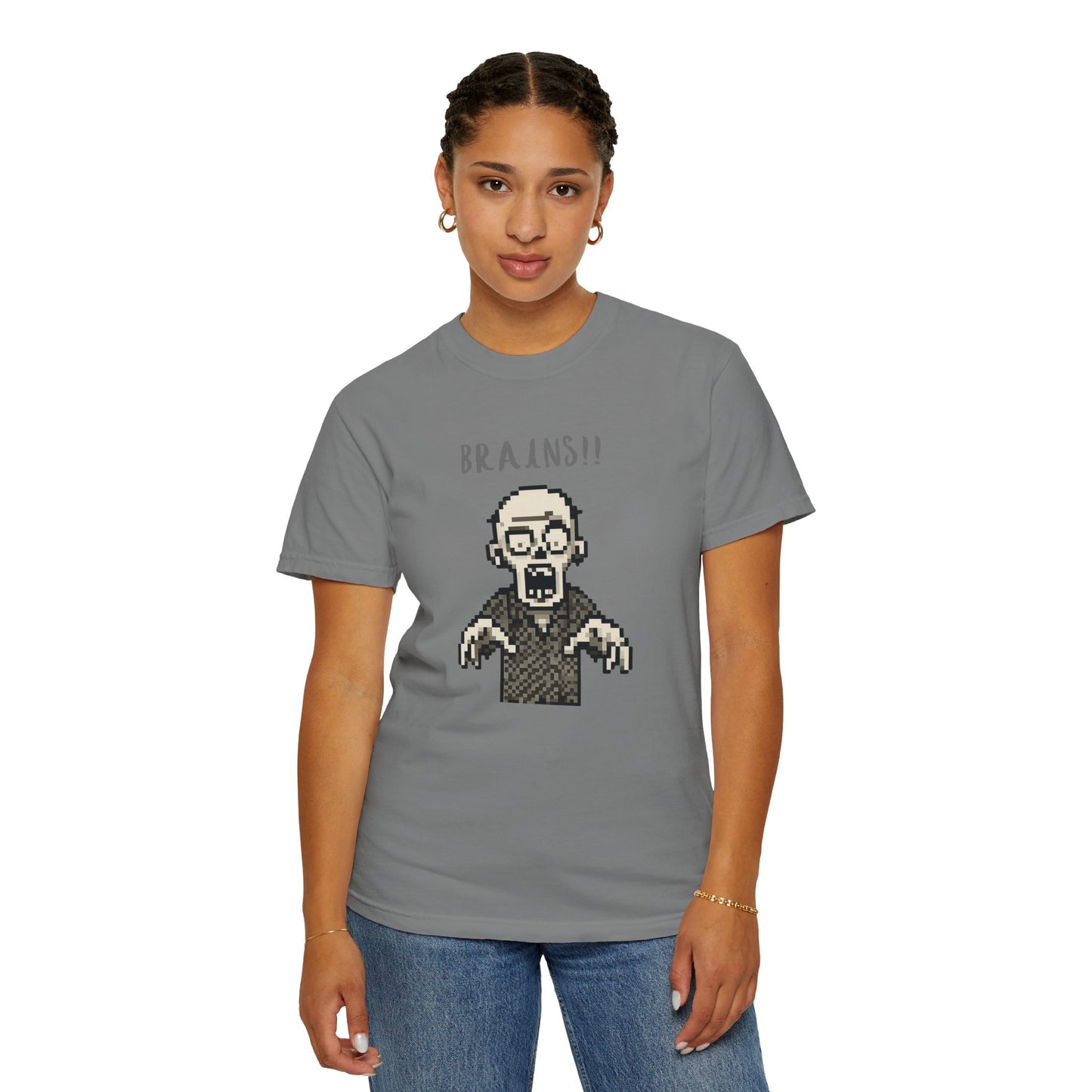 Nostalgic pixel art horror graphic tee.