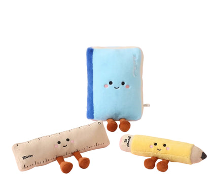 Notebook plushie 20cm soft cotton kawaii stationery stuffed toy desk decor