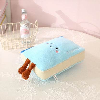 Notebook plushie on study desk kawaii stationery stuffed toy