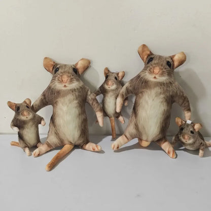 Novelty plush quirky stuffed animal funny mouse collectible