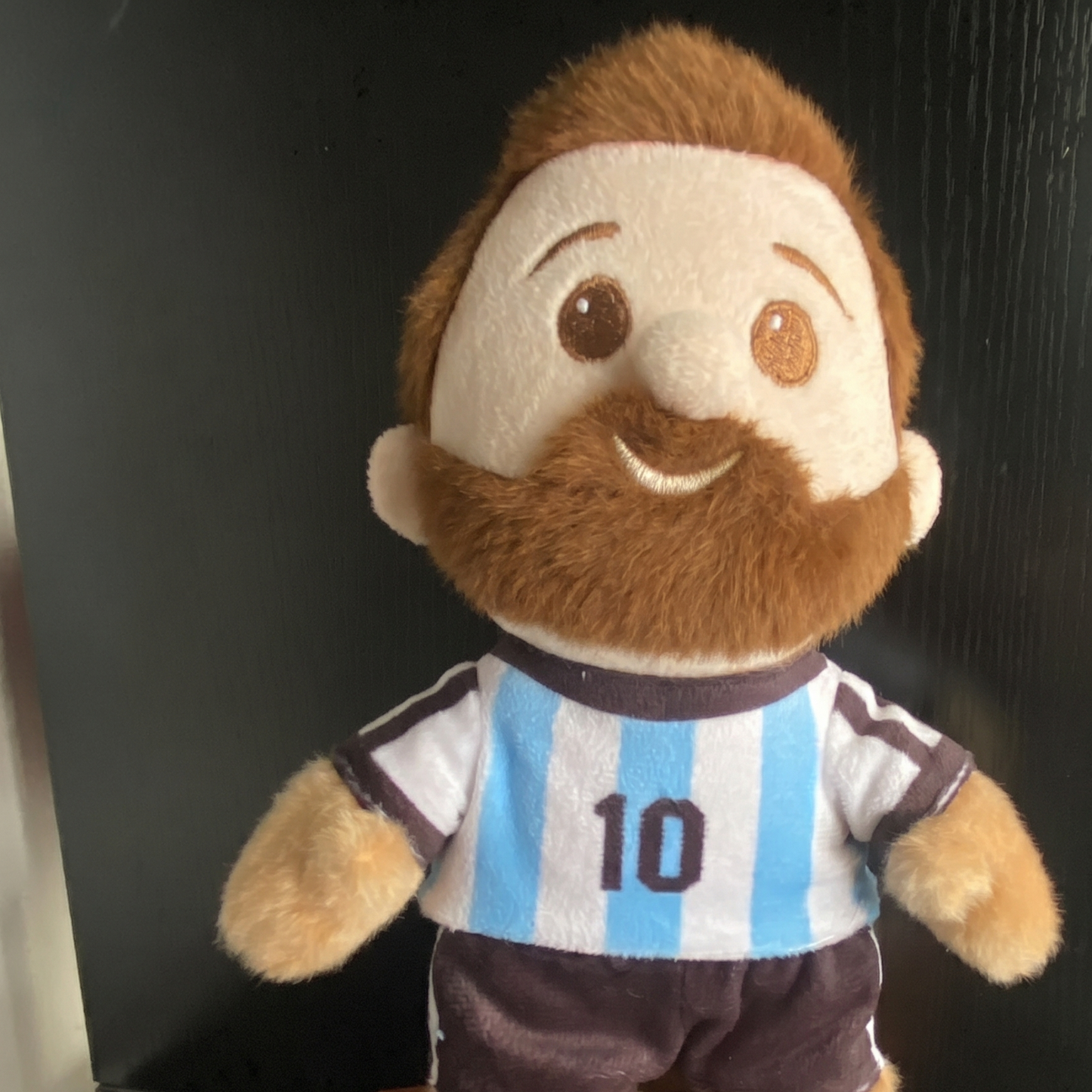 Number 10 football plush toy handmade soft cotton filled
