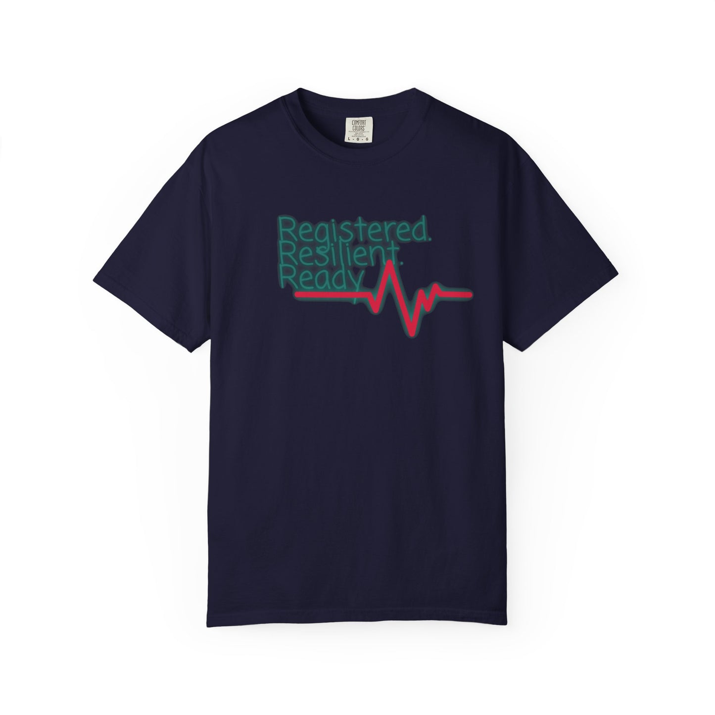 Nurse appreciation shirt with heartbeat line and resilience quote