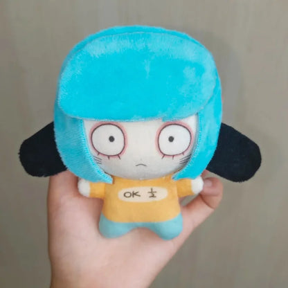 Nyon plush inspired by RanFren light blue pageboy hair catman handmade soft toy
