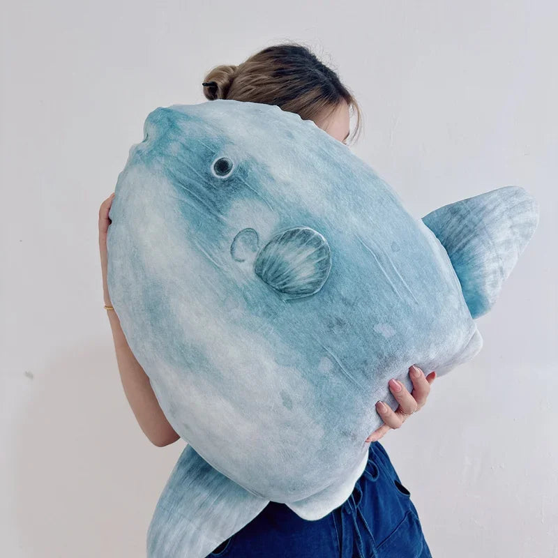 Ocean sunfish plush 20cm mini collectible charm perfect for desk display