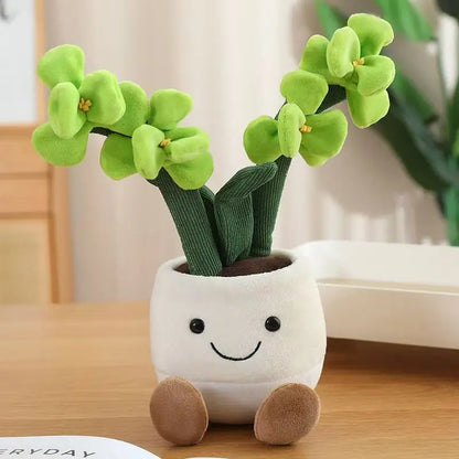 Orchid gift idea plush flower toy wrapped for gifting