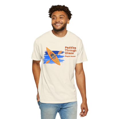 Paddler apparel size chart flat lay showing S to 3XL sizing