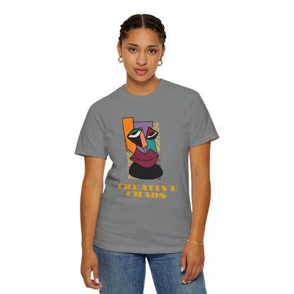 Painter gift shirt with geometric face artwork