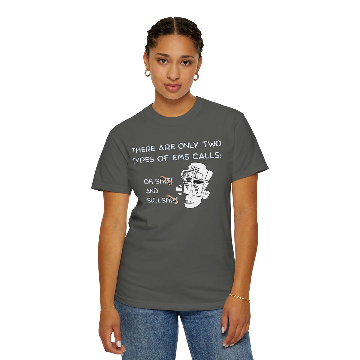 Paramedic dark humor shirt size chart S to 3XL Comfort Colors