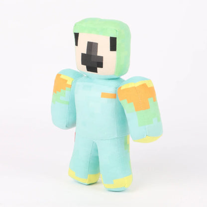 ParrotX2 plush seated on desk gaming setup SMP creator plush display
