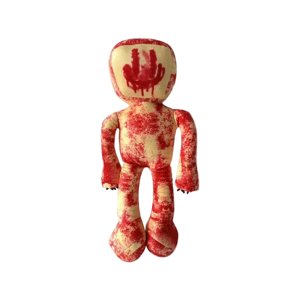 Partygoer plush toy handmade, 30 cm balloon-head liminal horror character stuffed animal
