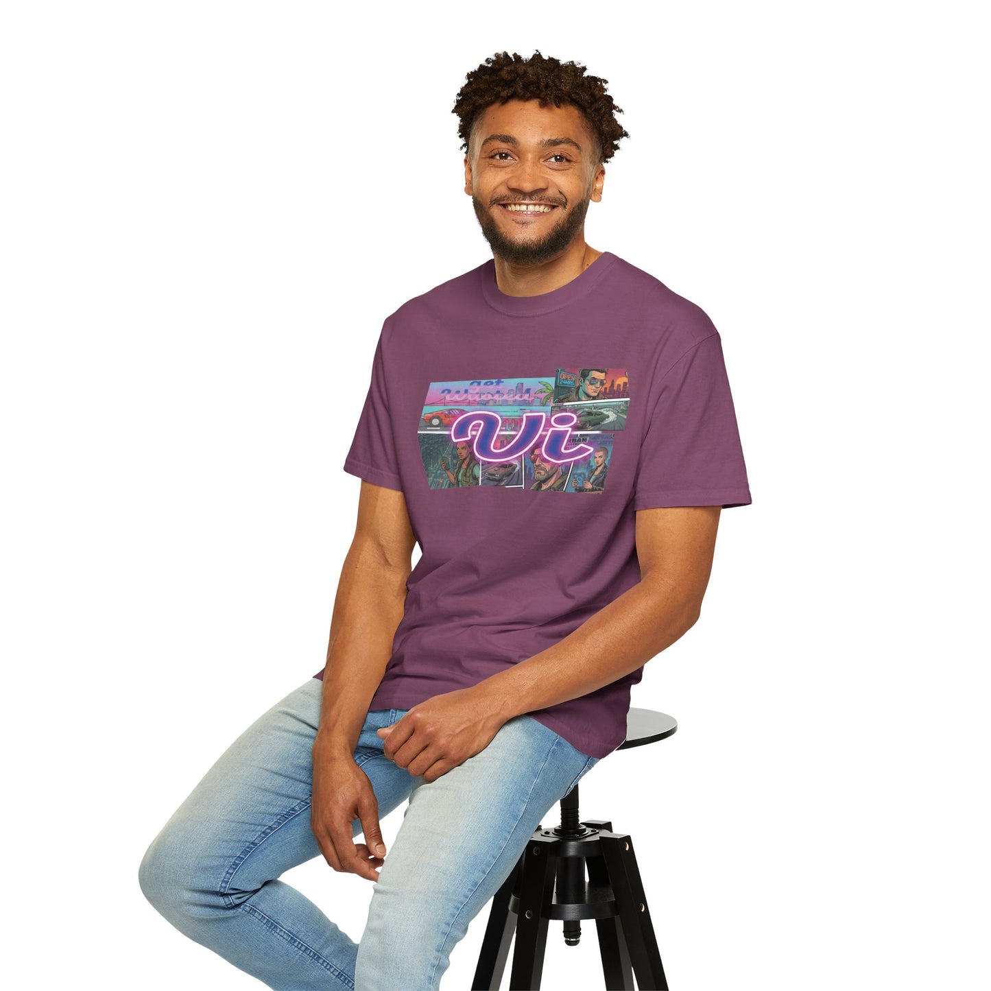 Pastel neon vaporwave aesthetic shirt
