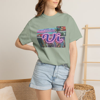 Pastel sunset vaporwave graphic tee
