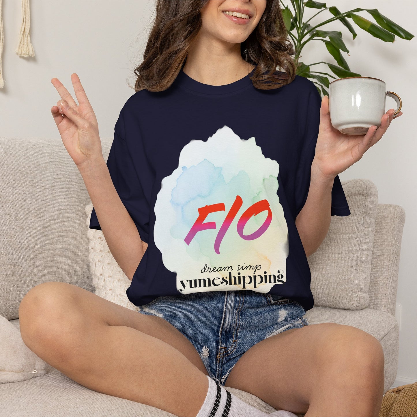 Pastel watercolor yume tee perfect gift for anime self-shipper friends
