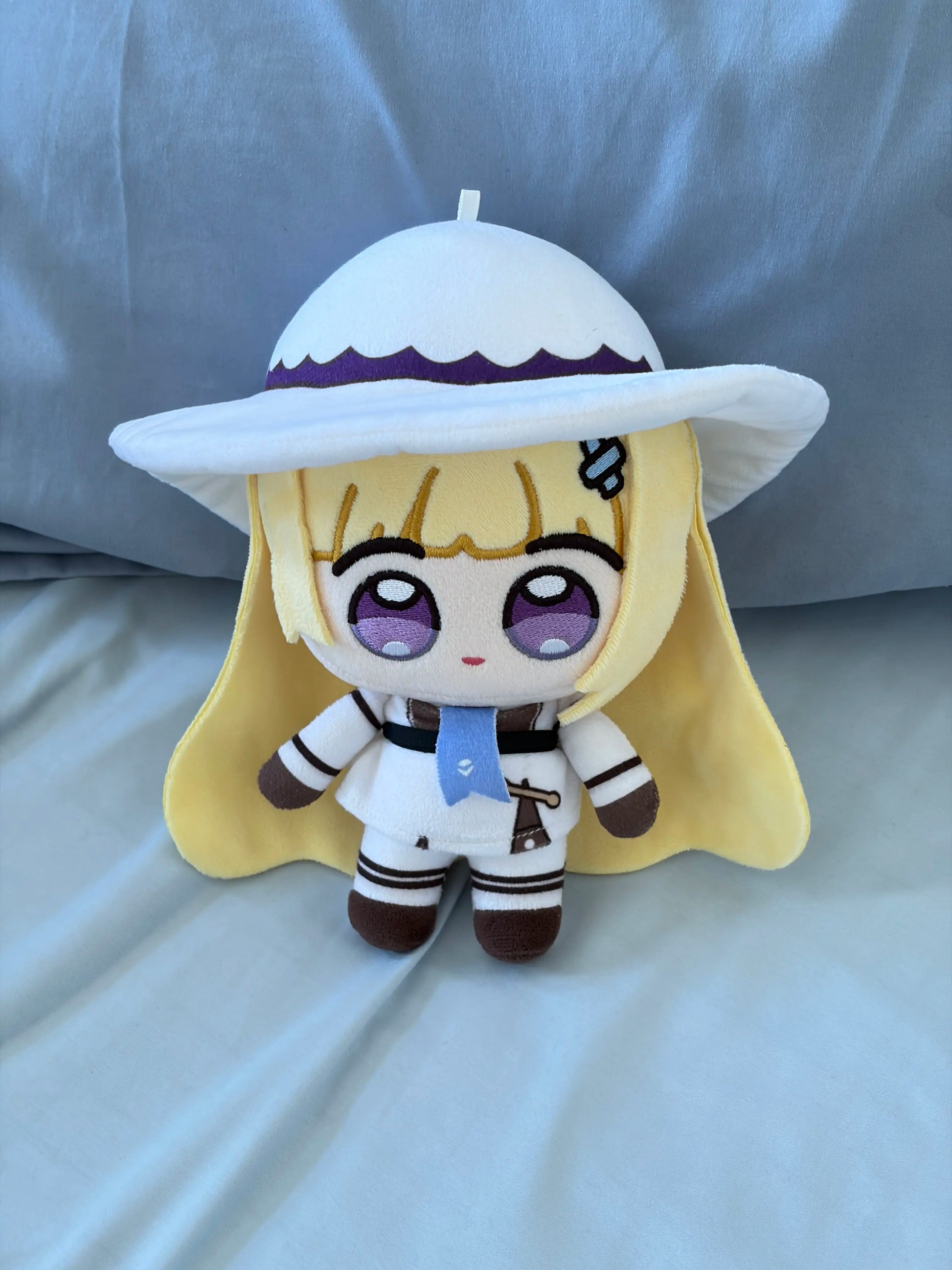 Phoebe stuffed toy WuWa fan-inspired plushie with signature hat and blue outfit