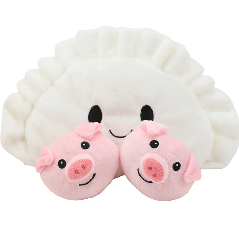 Pierogi mascot plush Olympics edition side profile