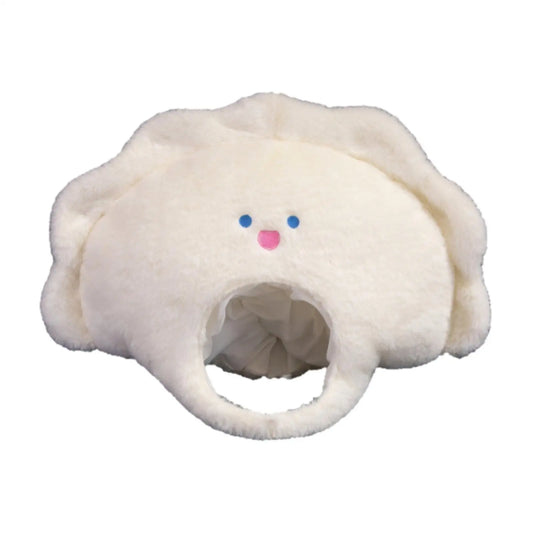 Pierogi plush hat cute dumpling design for winter