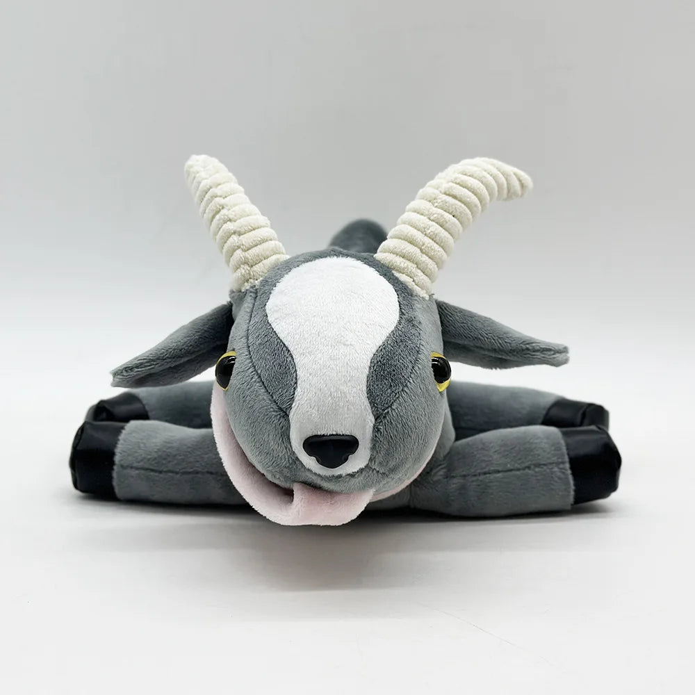 Pilgor plush toy Goat Simulator fan gift rear view grey plush
