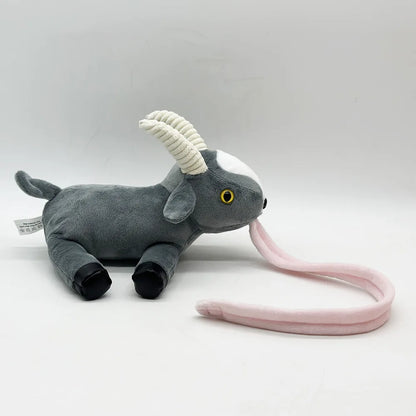 Pilgor plush toy extra long pink tongue closeup detail