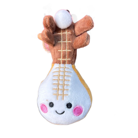 Pipa Plush Keychain | Handmade Chinese Lute Plushie | Kawaii Pipa Keyring 15cm
