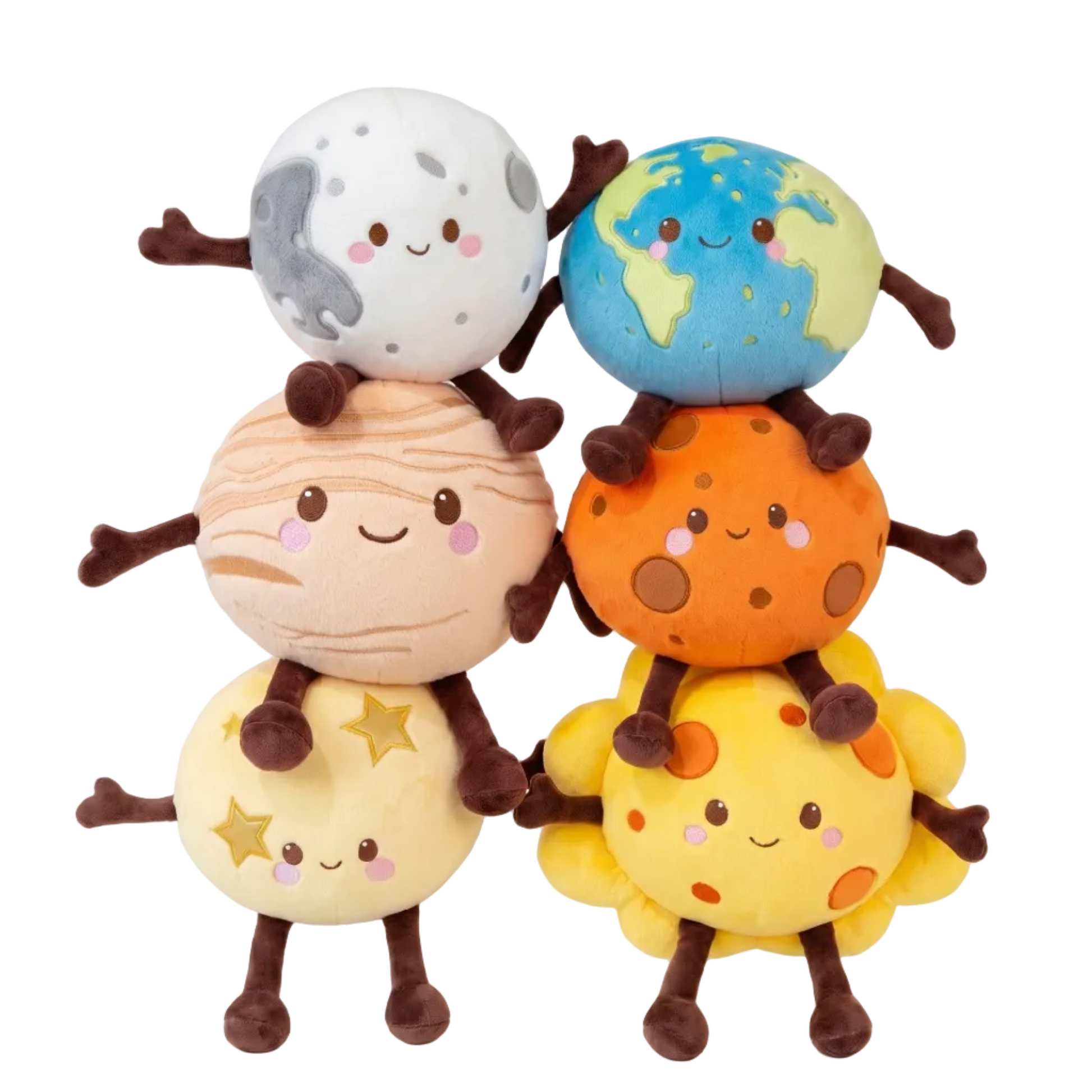 Planet Plush Toy 20cm, Soft Stuffed Earth Plush Mars Plush Saturn