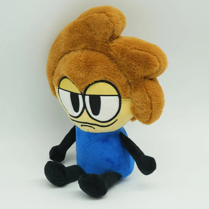Plushymillie plush close up brown hair unamused expression