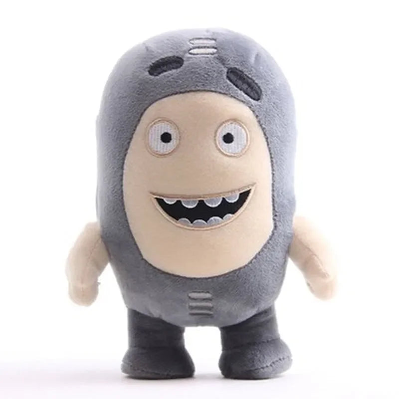 Pogo blue odd plush toys character in a jumping pose