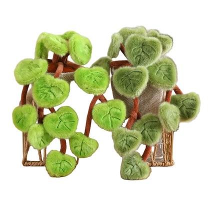 Pothos plant plush 18cm poseable trailing vine green heart shaped leaves