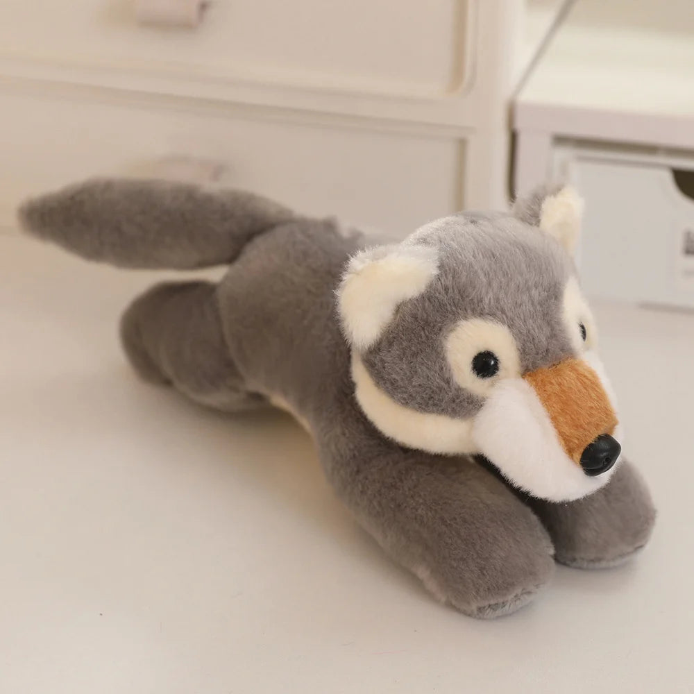 Premium 30cm lying animal plushies gift set realistic baby wildlife stuffed toys