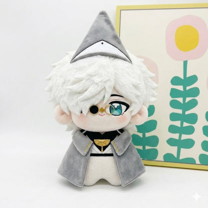 Qifrey plush front view white hair manga inspired
