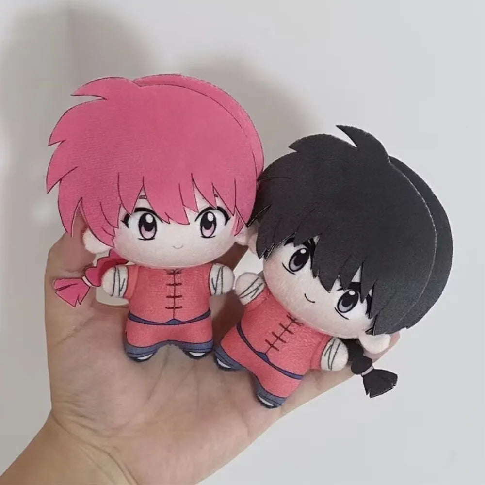 Ranma Saotome girl form plush handmade anime plushie 10cm front view