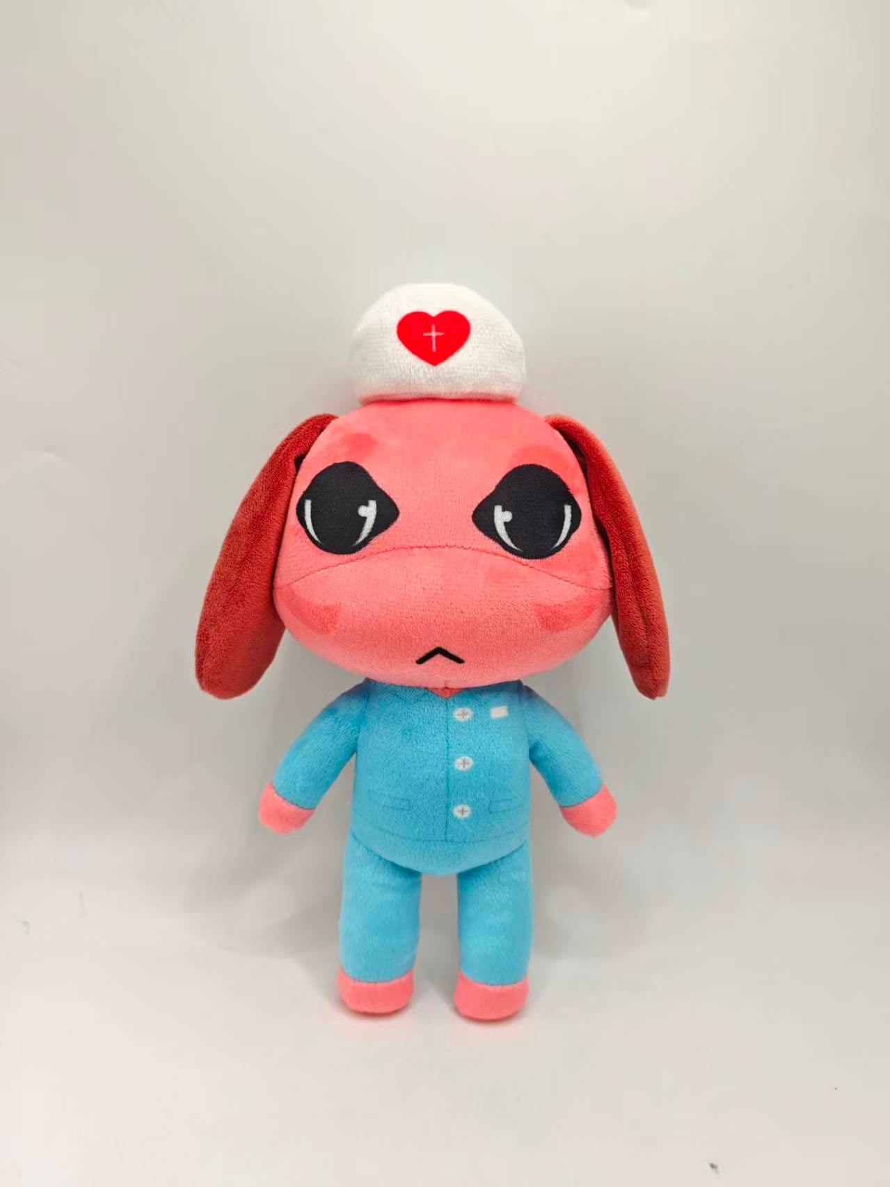 Ratthew plush black rat buckteeth rabbit ears horror game lore character soft toy
