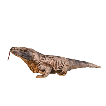 Realistic Komodo dragon plush stuffed animal 75cm full body side view