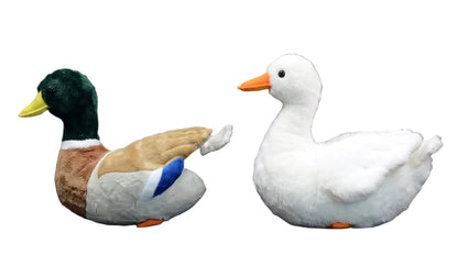 Realistic mallard duck plush golf driver headcover 31cm front view