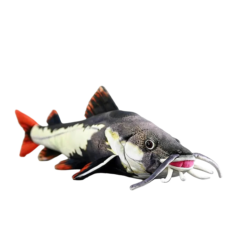 Realistic redtail catfish plush toy 14cm handmade stuffed animal