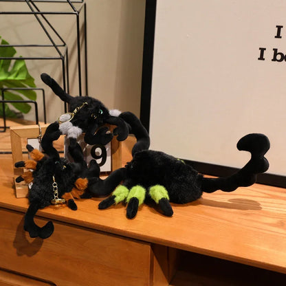 Realistic scorpion stuffed animal plush showing segmented tail and pedipalp claws