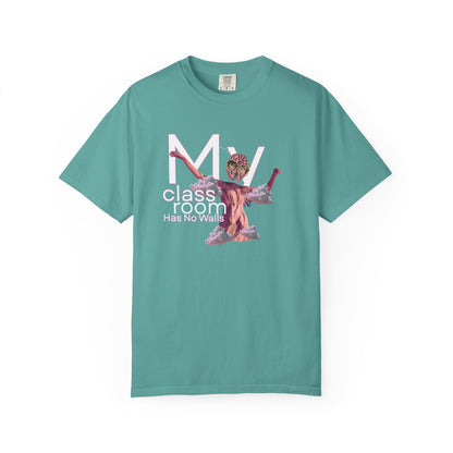 Relaxed fit graphic t-shirt in garment-dyed cotton