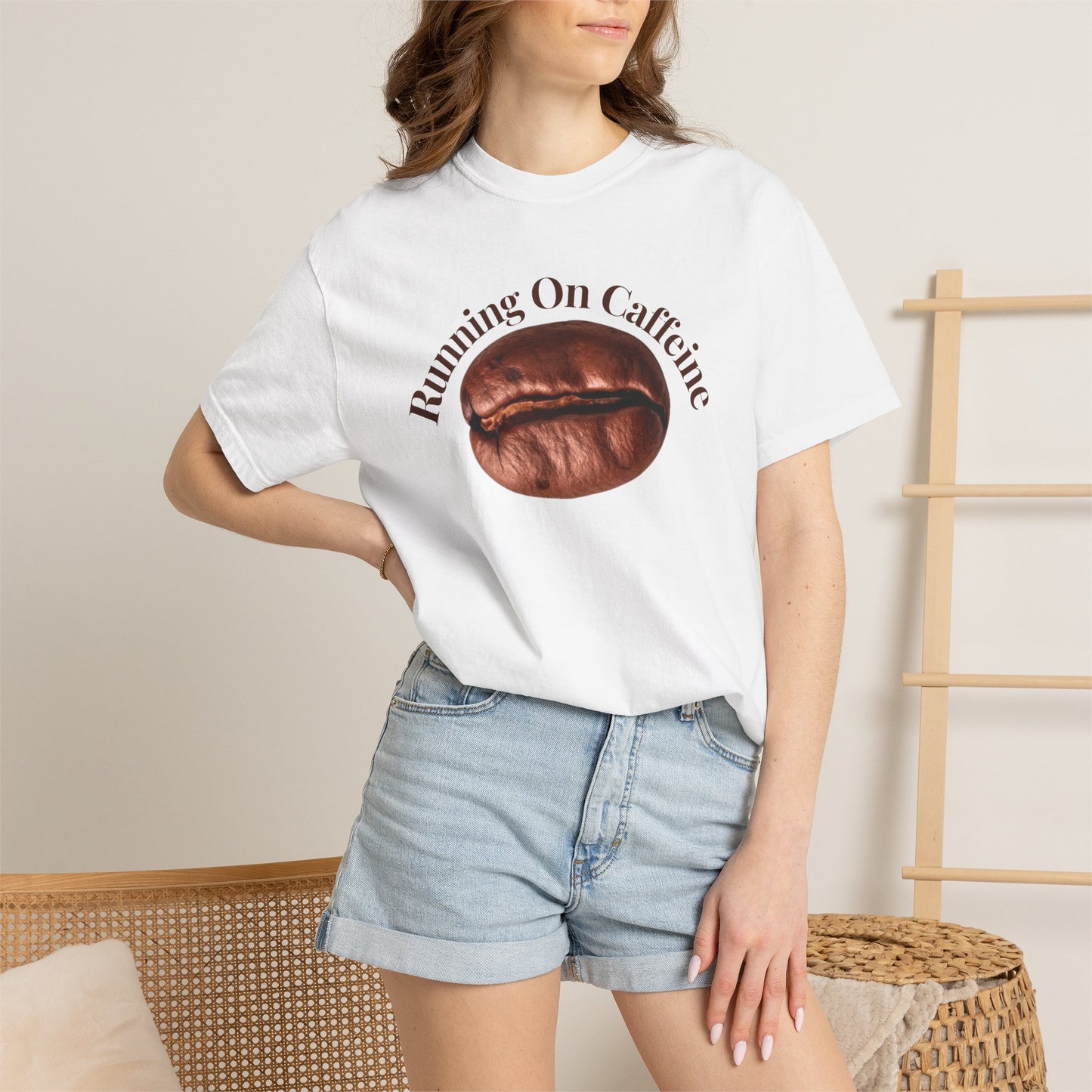 Relaxed fit heavyweight tee displayed on mannequin showing boxy silhouette
