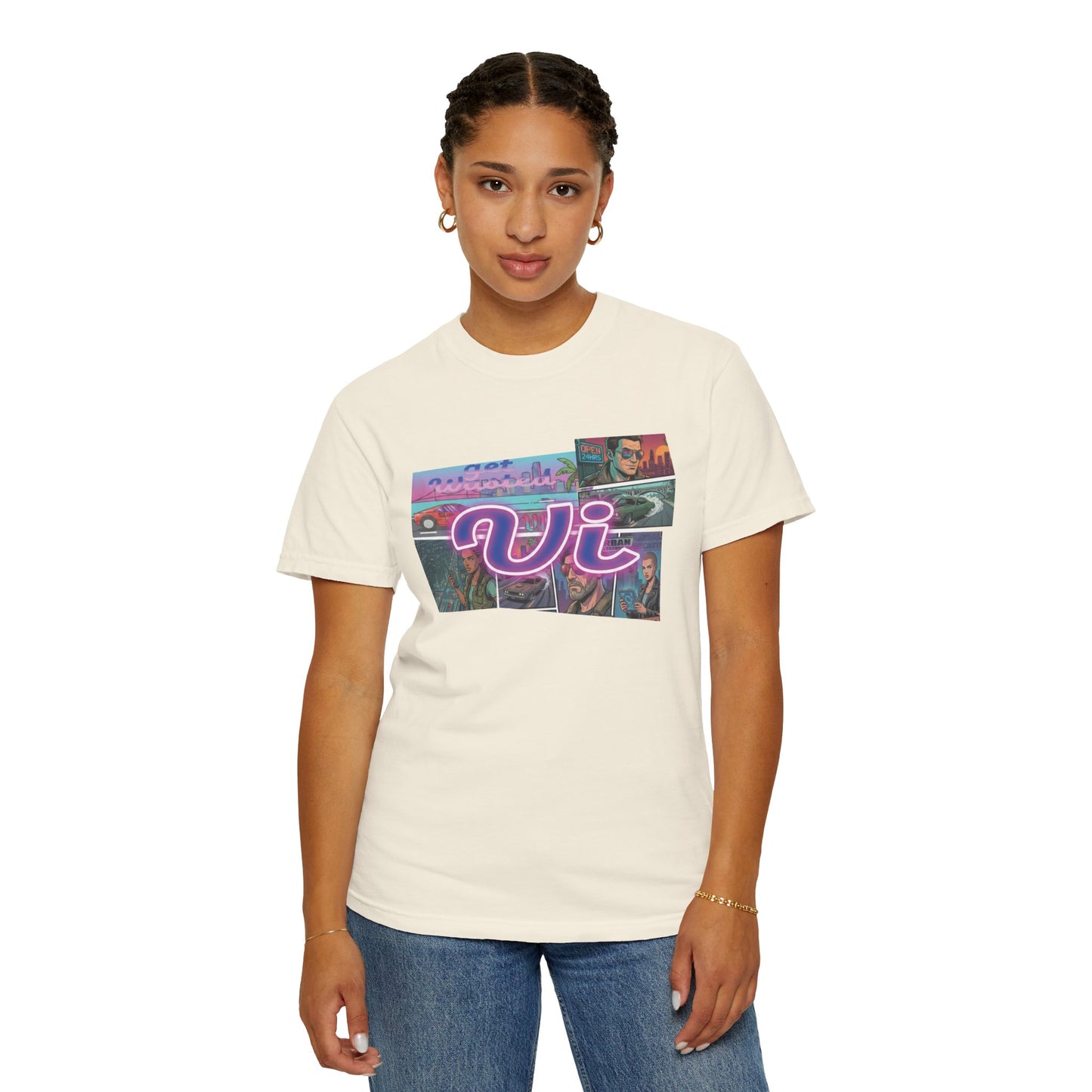 Relaxed fit vice aesthetic graphic shirt
