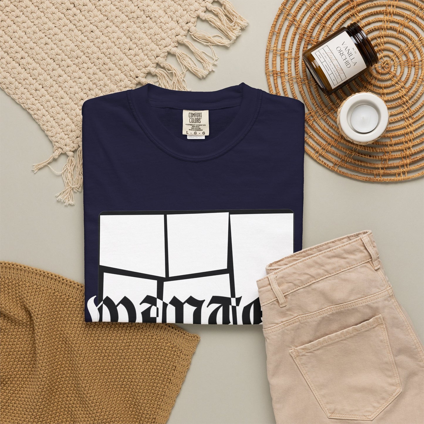 Relaxed unisex streetwear tee with WANTED poster inspired graphic