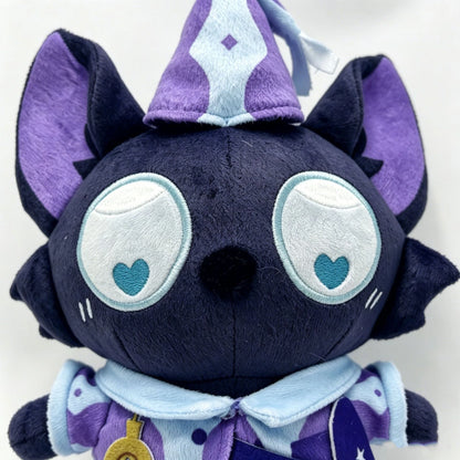 Rem handmade plush sitting on display shelf beside gaming setup