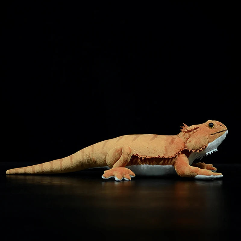 Reptile plush toy bearded dragon close up of limbs and claw detailing