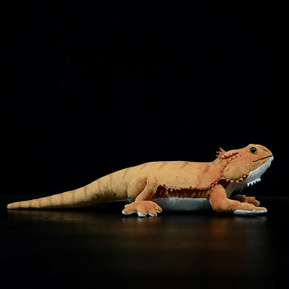 Reptile plush toy bearded dragon close up of limbs and claw detailing
