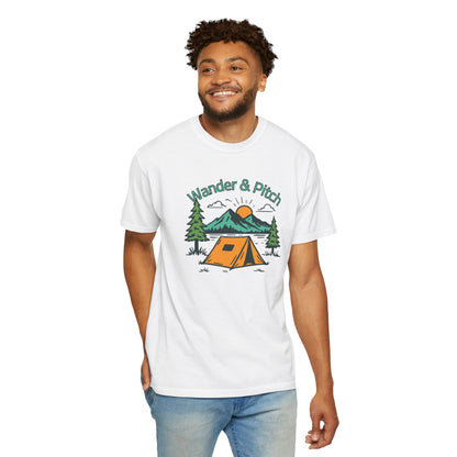 Retro camper aesthetic apparel styled with worn-in denim jeans