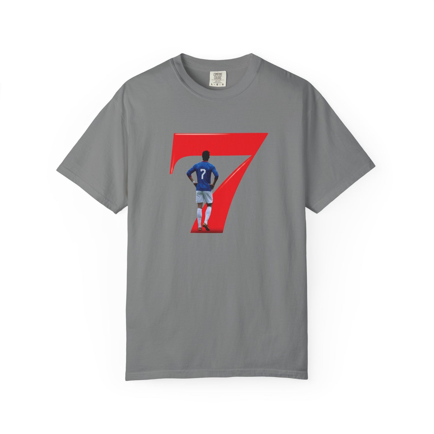 Retro football celebration garment-dyed shirt in relaxed fit