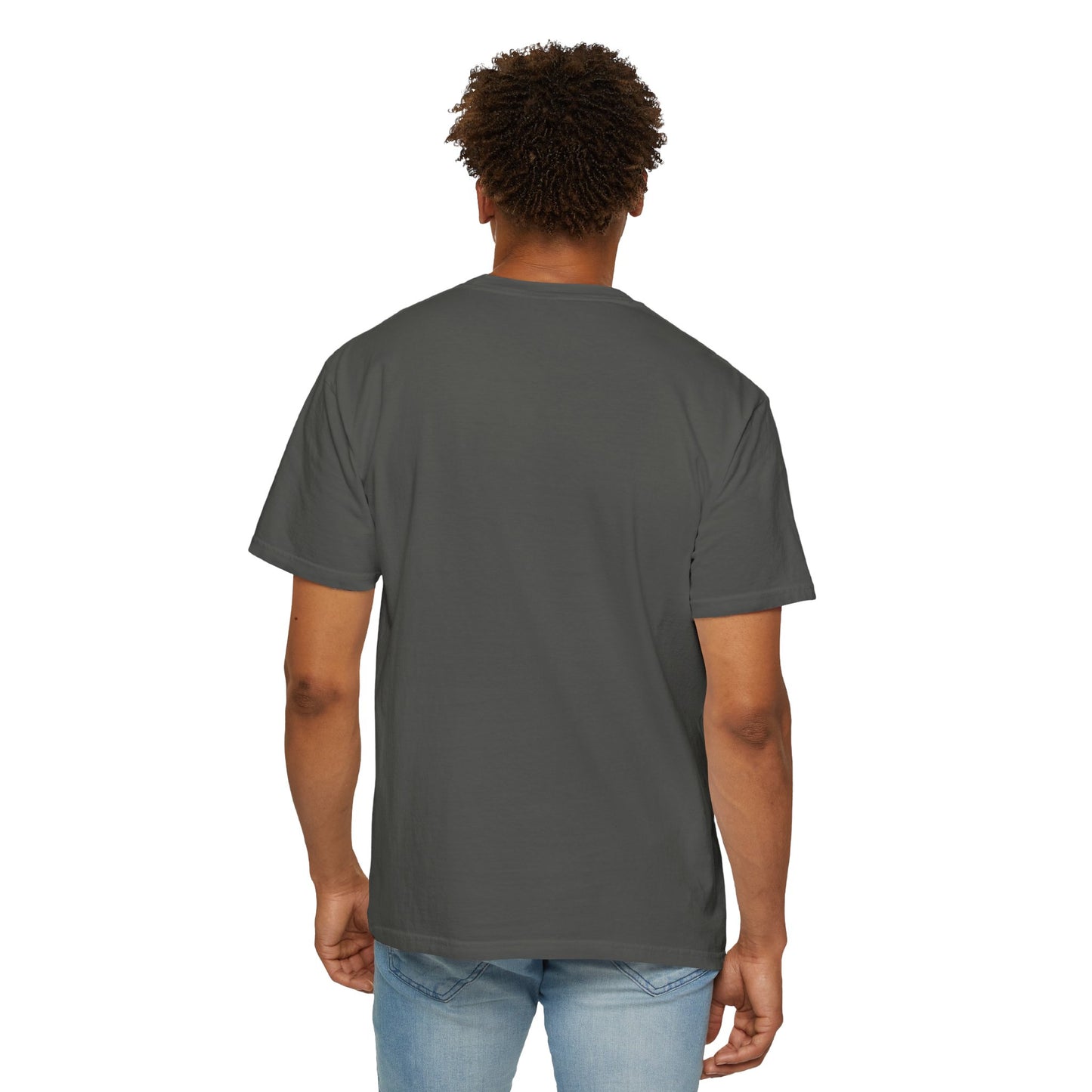 Retro football tee featuring lone player silhouette in large red 7