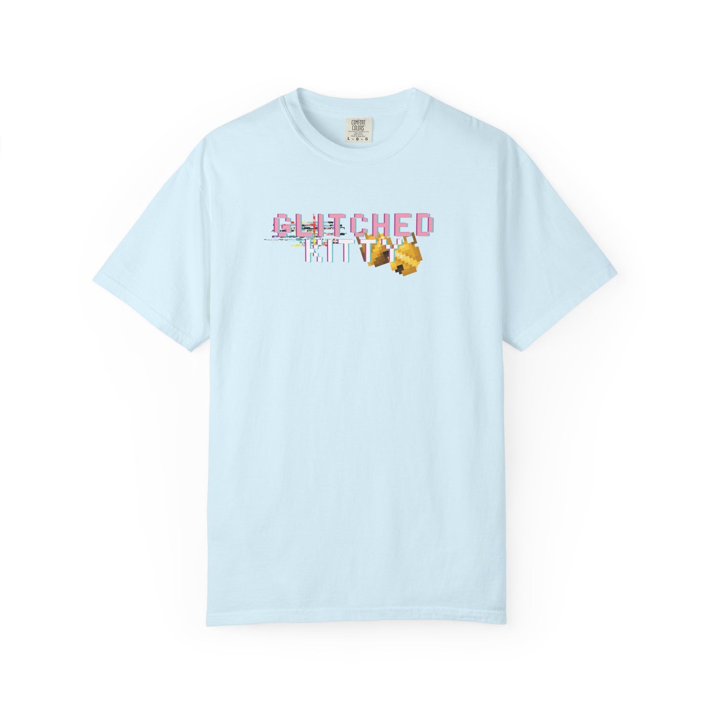 Retro gamer t shirt with 8 bit kitty pixel print

