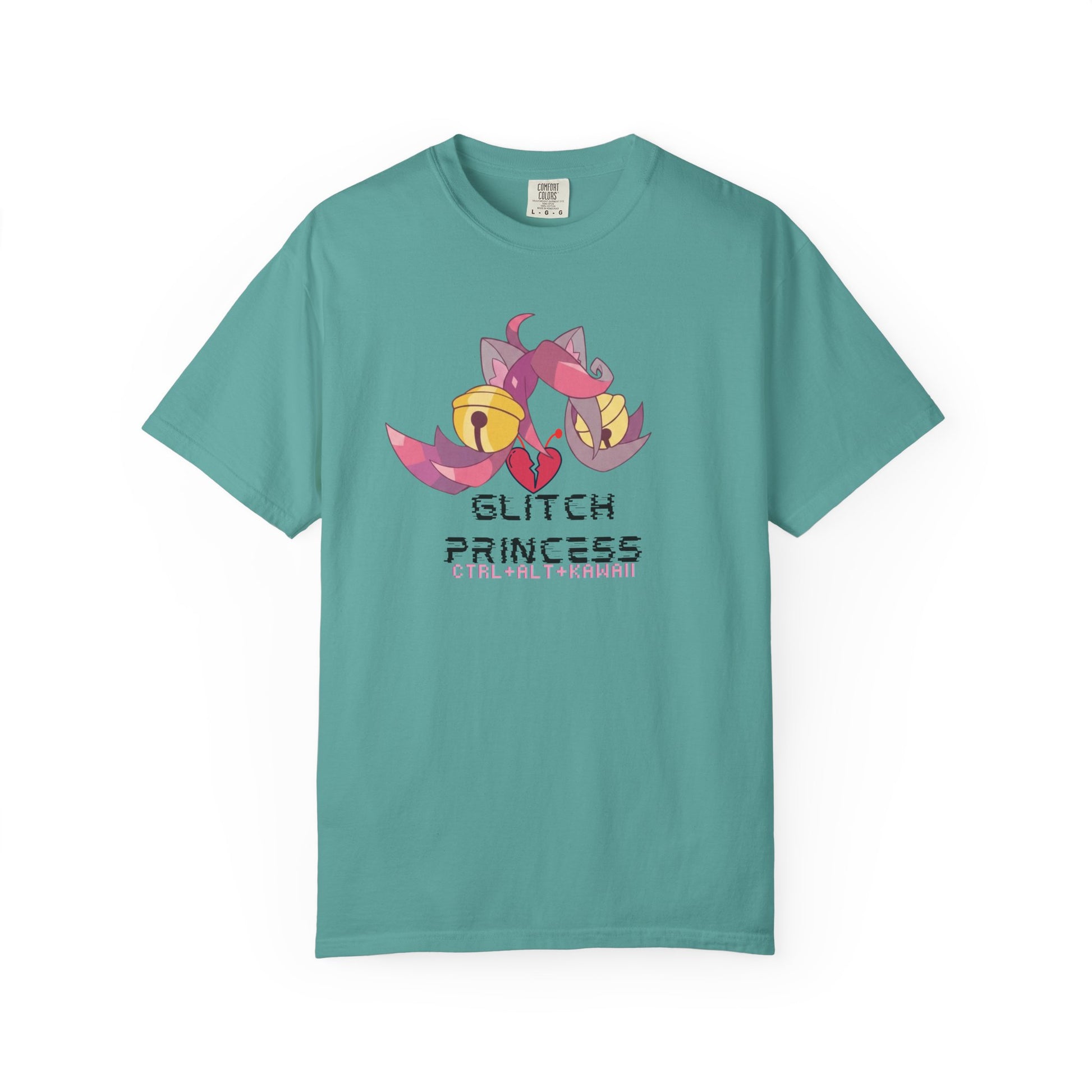 Retro gaming t-shirt with y2k glitch shirt pixel sprite styling
