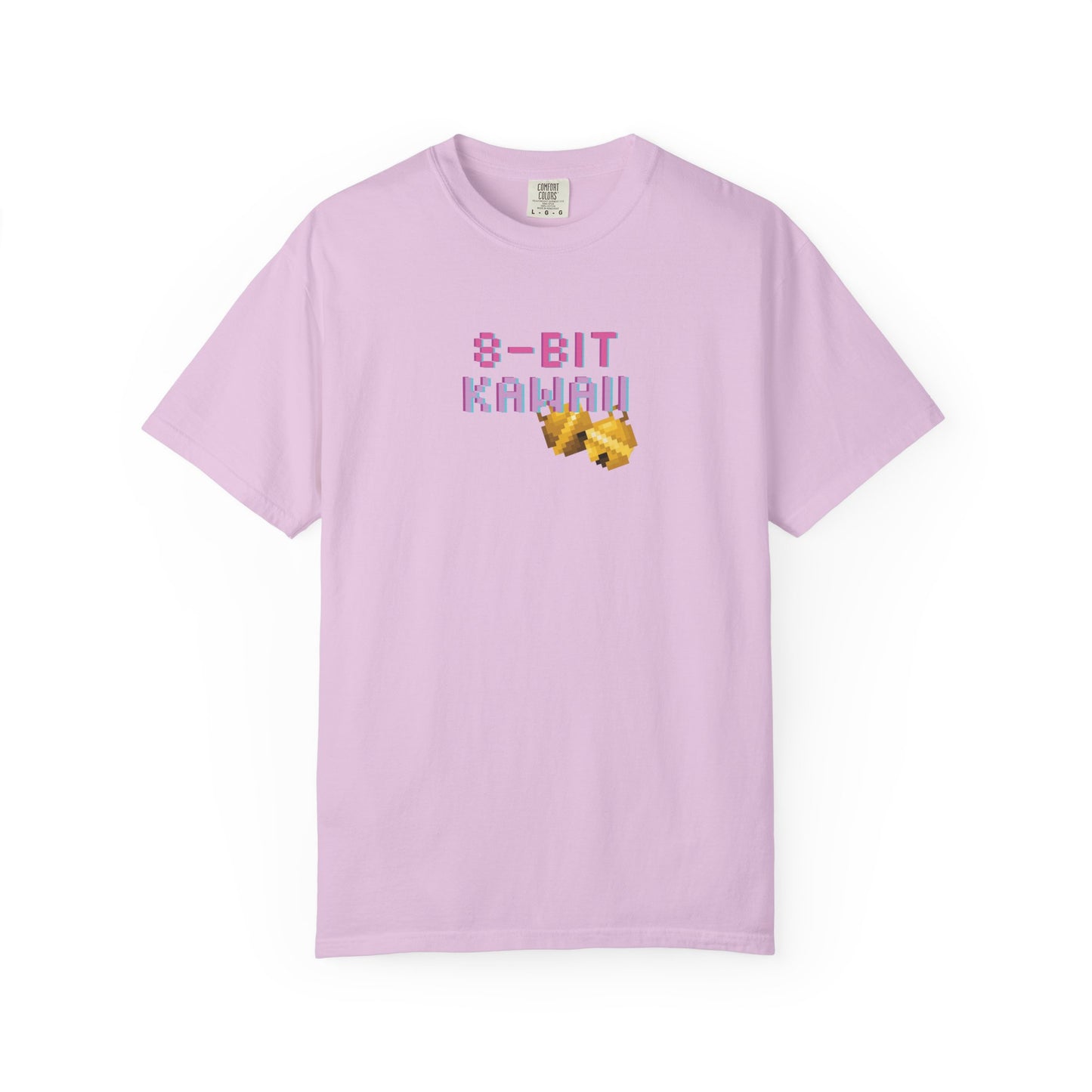 Retro pixel gaming tee back view showing relaxed unisex fit
