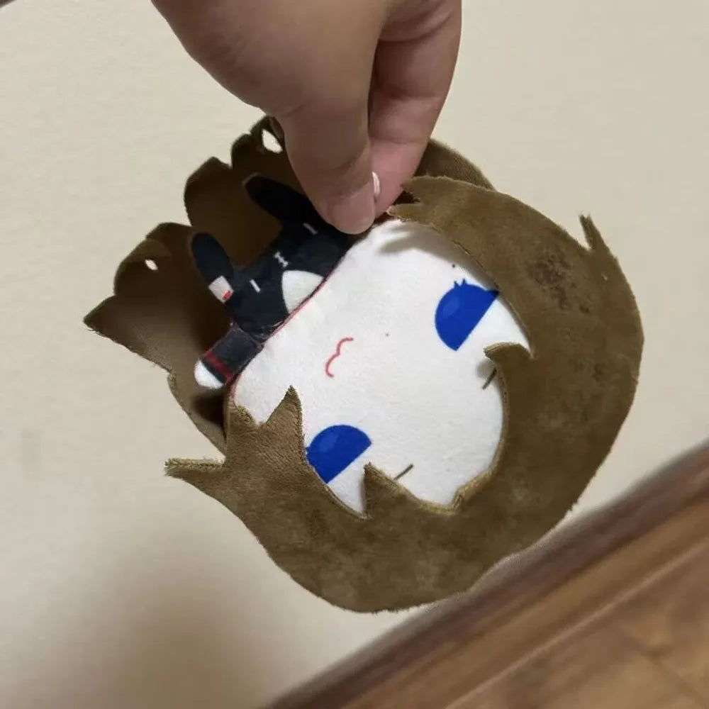 Rodya plushie copper hair blue eyes LCB uniform front view
